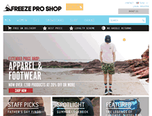 Tablet Screenshot of freezeproshop.com